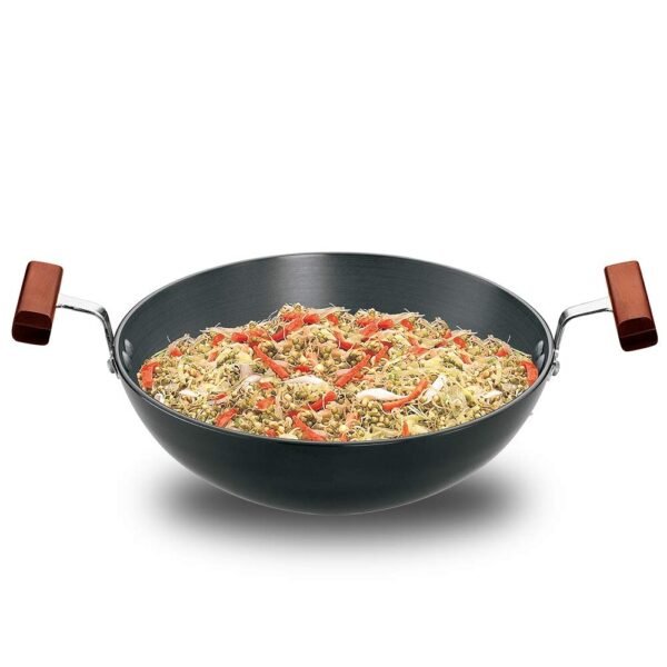 Hawkins Futura 1.5 Litre Deep Fry Pan, Hard Anodised, Round Bottom Small Kadai Without Lid, Black (AK15) - Image 6