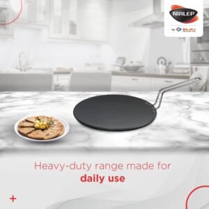 Ebony Bajaj Nirlep Induction base Concave Griddle/ Roti Tawa 28cm