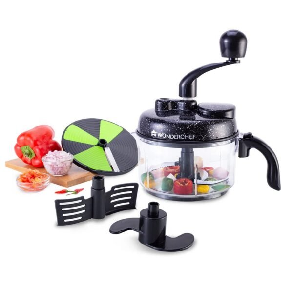 Turbo Dual Speed Food Processor, Multi-purpose, High Speed, Chop Vegetables, Julienne, Whisk, Slice, Mince, Knead Atta, Blend Juices - Image 8