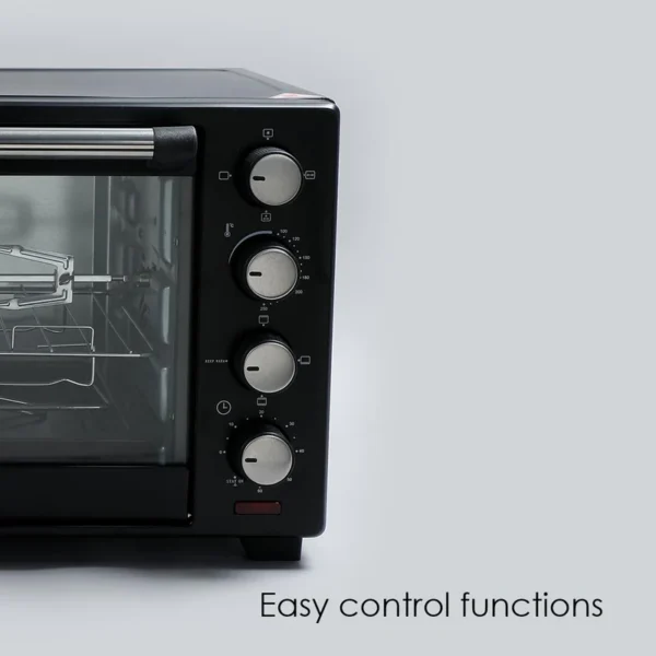 Wonderchef Renewed Oven Toaster Griller (OTG) - 28L | Black with Rotisserie | Auto-shut off | Heat-resistant Tempered Glass | Multi-stage Heat Selection - Image 6