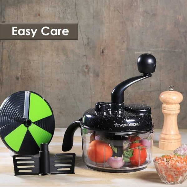Turbo Dual Speed Food Processor, Multi-purpose, High Speed, Chop Vegetables, Julienne, Whisk, Slice, Mince, Knead Atta, Blend Juices - Image 4