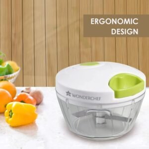 Classic String Vegetable Chopper & Whipper, Vegetable Cutter, Dip Whipper, Anti Slip, 3 Stainless Steel Blades, 450 ml