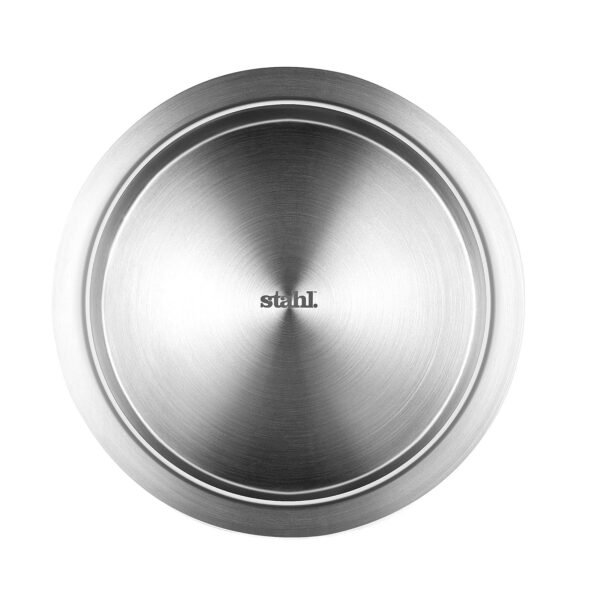 Stahl Artisan Triply Stainless Steel Tasla with Lid 14cm, 1.2L | Tope Without Handles | Gas & Induction Cooktop Compatible | Cook & Serve Tope | Serves 1-2 People - Image 6