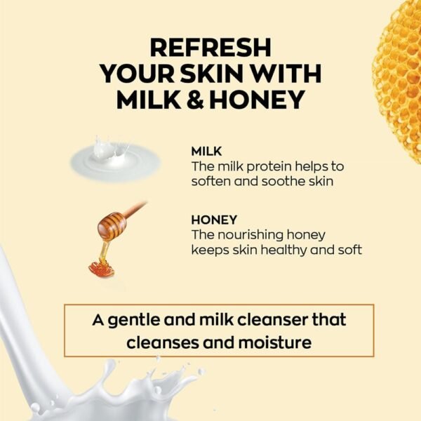 Avon Naturals Nourishing Milk & Honey Face Cleanser 100 gm | Facewash - Image 2
