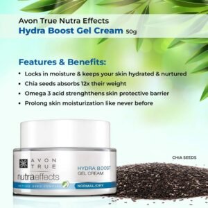 Avon True Nutraeffects Hydra Boost Gel Cream 50 gm | Light Weight And Non-greasy