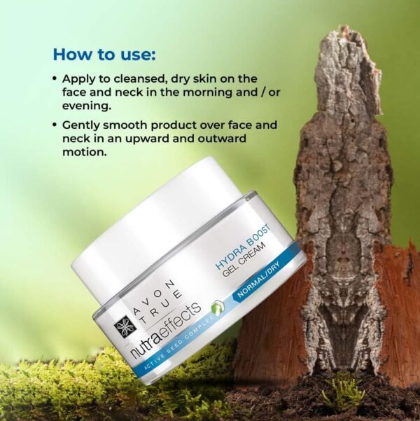 Avon True Nutraeffects Hydra Boost Gel Cream 50 gm | Light Weight And Non-greasy - Image 4